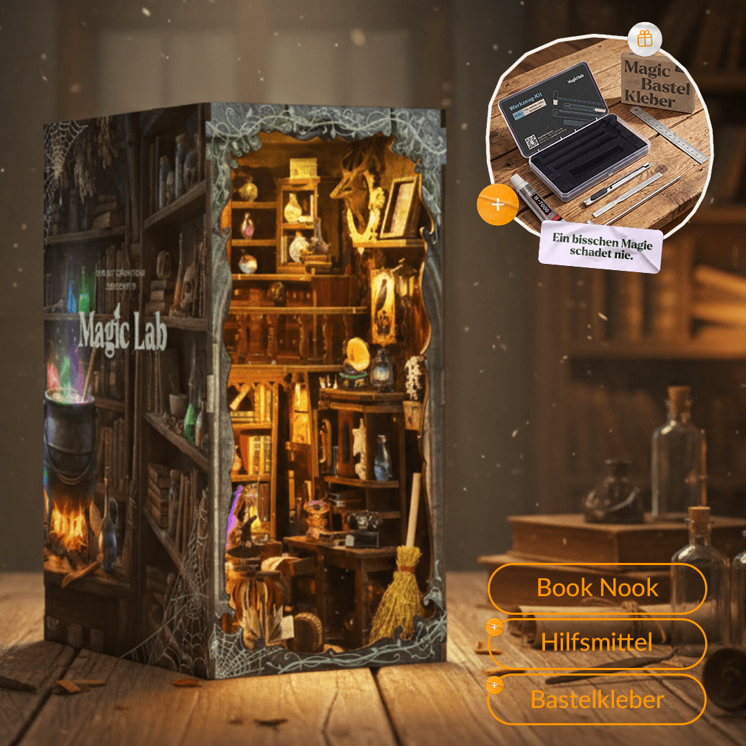 Laboratoire magique — Book Nook pour la fête des mères Book Nook MagicHolz