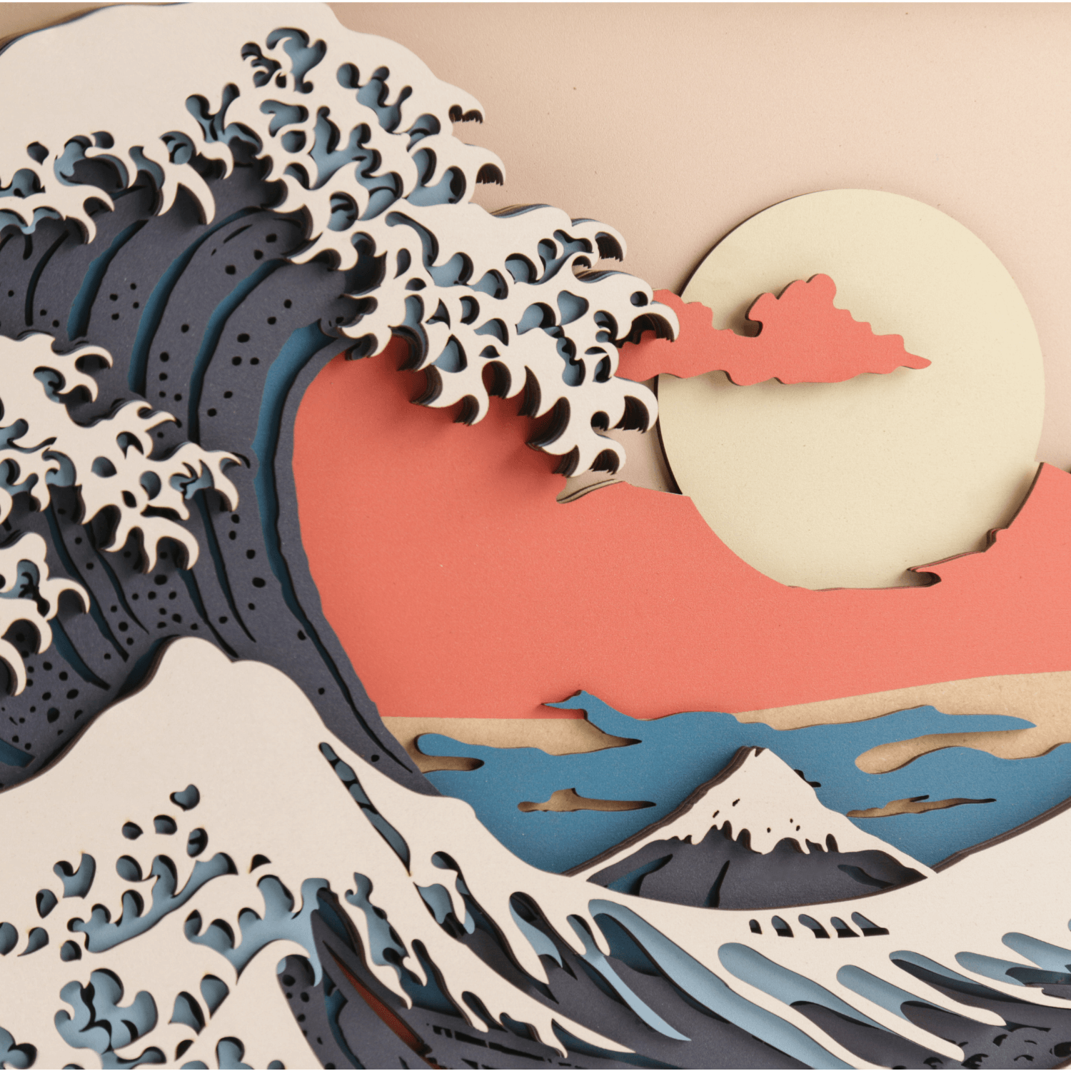 Magic Wall Art l The Great Wave-Wallpuzzle-MagicHolz--