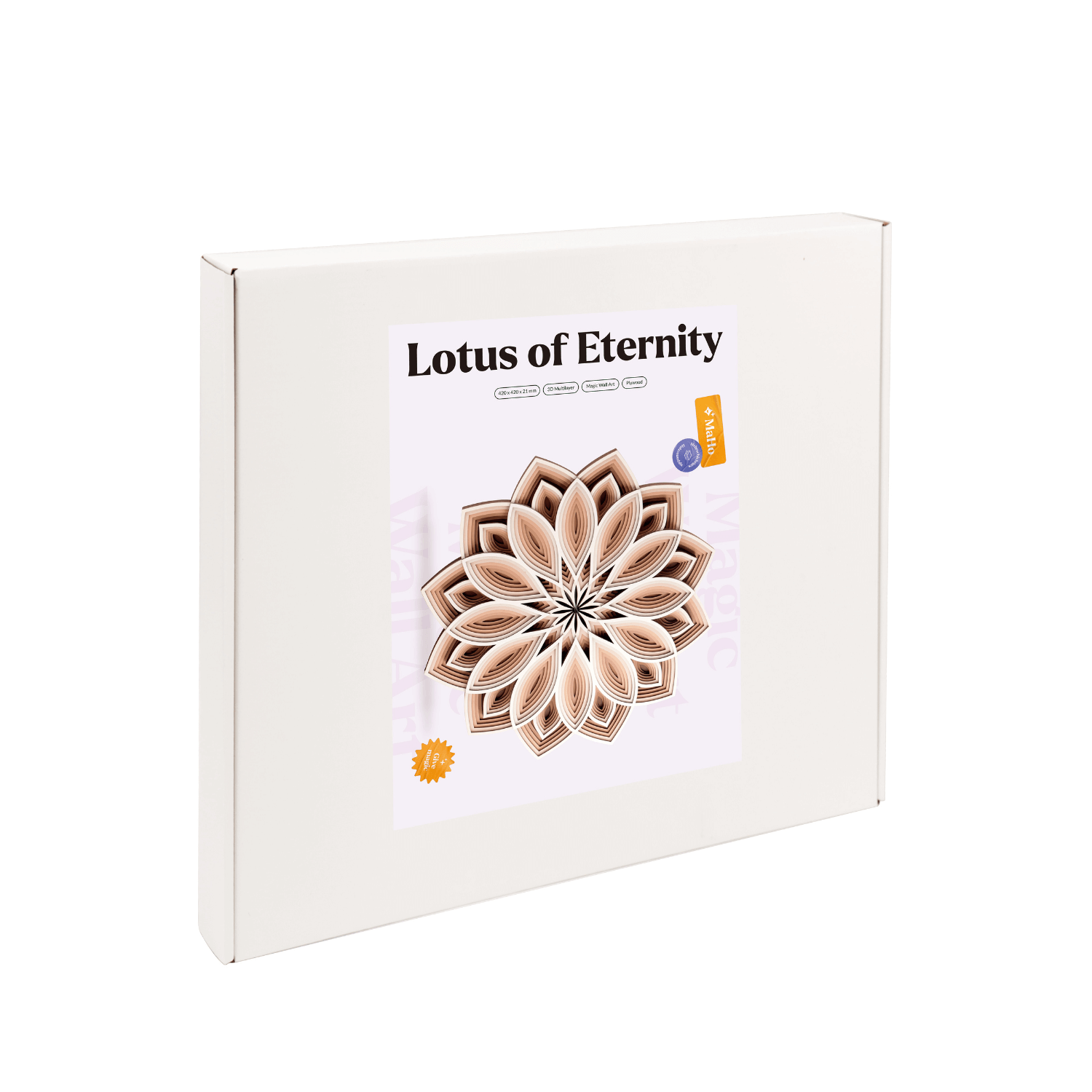 Magic Wall Art l Lotus of Eternity-Wallpuzzle-MagicHolz--