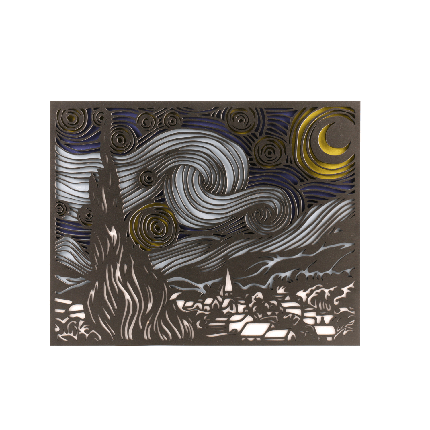 Magic Wall Art l Starry Night-Wallpuzzle-MagicHolz--