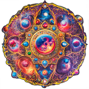 Mandala Puzzle | Space Dreams-Wooden Puzzle-Unidragon-SpaceDreamM-4640157455733