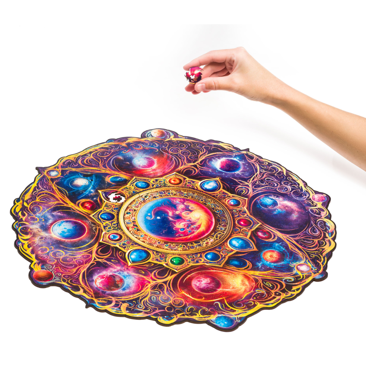 Mandala Puzzle | Space Dreams-Wooden Puzzle-Unidragon--