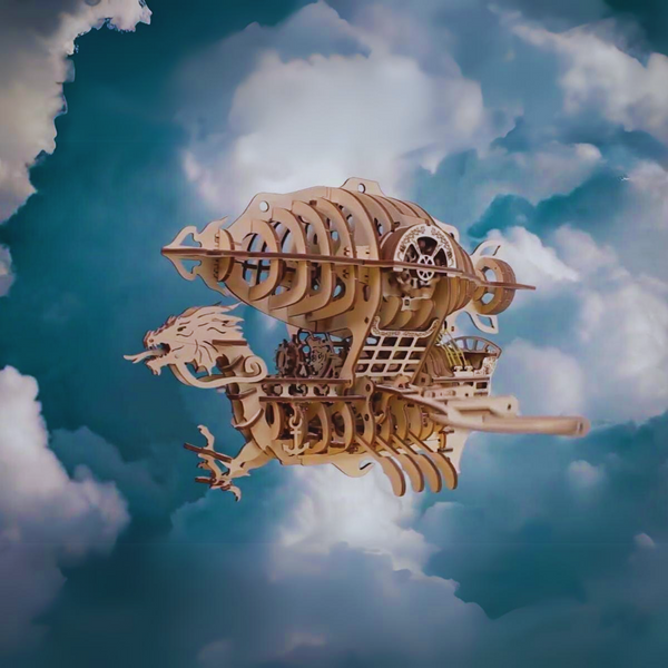 3D wooden puzzle zeppelin for children & adults | Mechanical