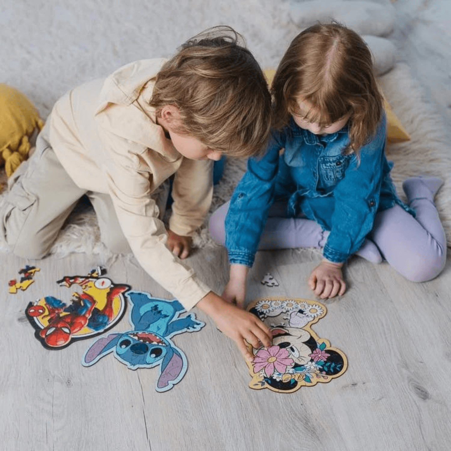 Puzzle enfant Mickey Mouse, progressif 3-6-9-12 pièces