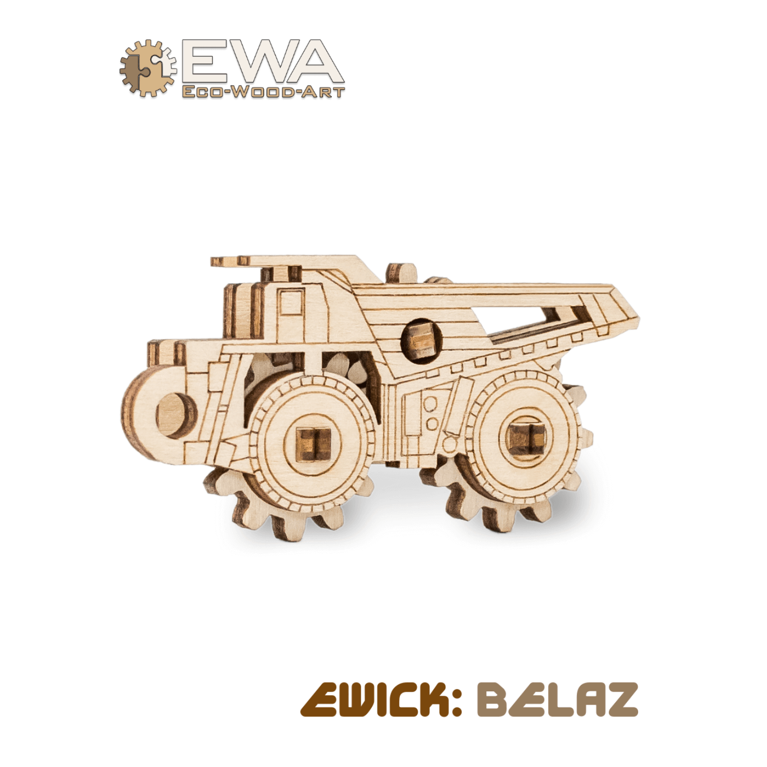 Mini-Puzzles-Mechanisches Holzpuzzle-Eco-Wood-Art-MiniBelaz-EWA-4815123000495