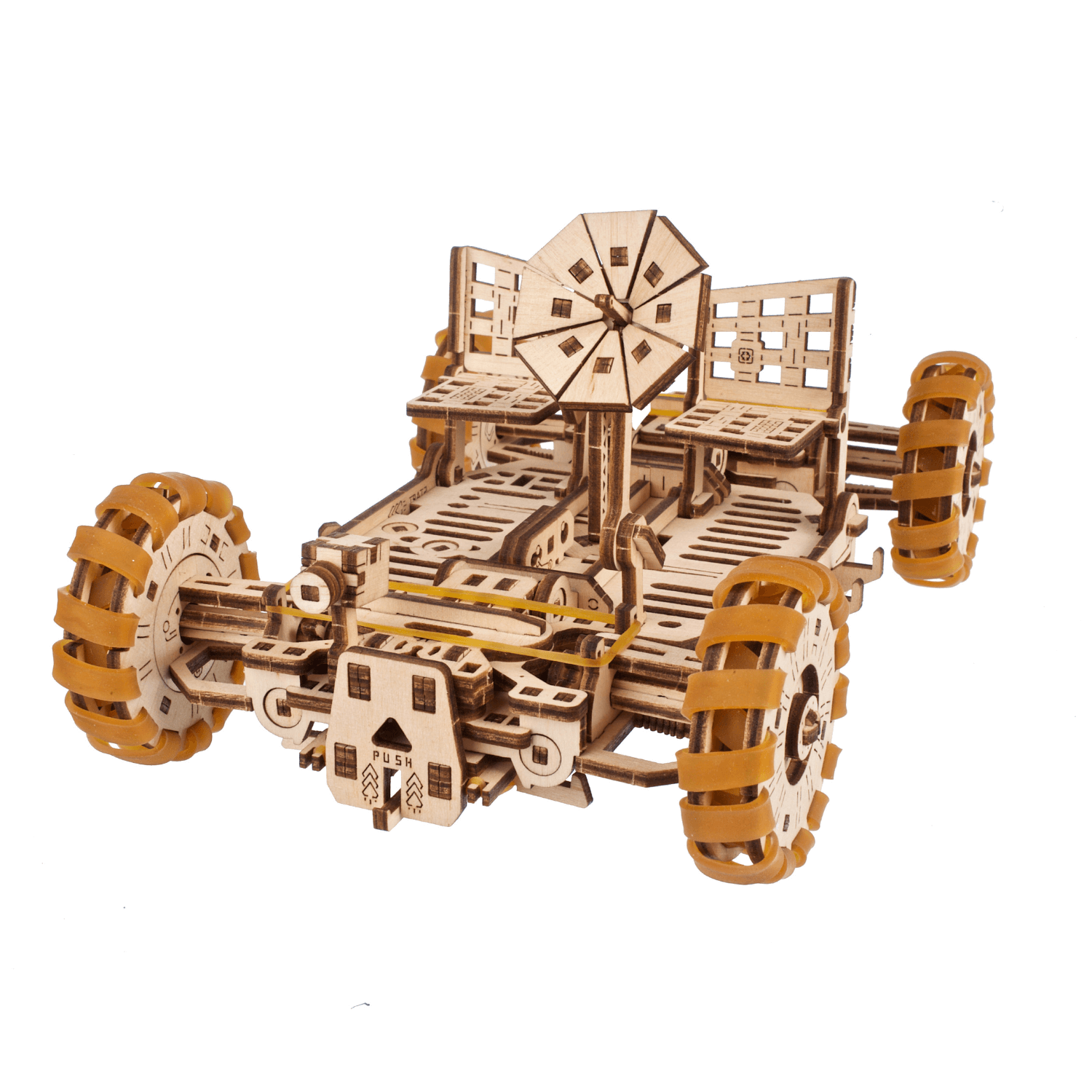 NASA Maan Rover-Mechanische houten puzzel Ugears--