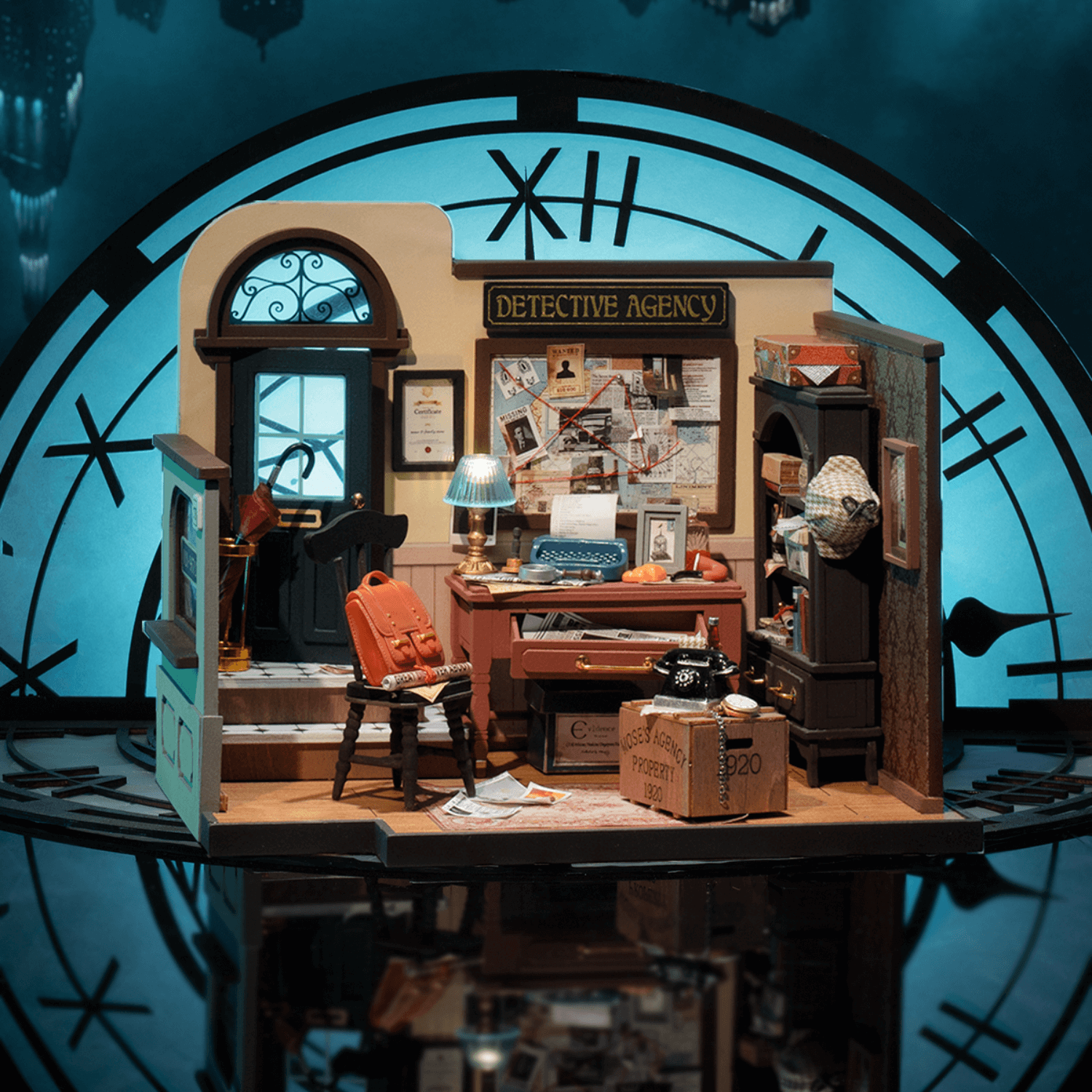 Mose's Detective Office Miniature House Robotime--