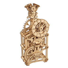 Horloge à moteur-Puzzle mécanique en bois-Ugears--