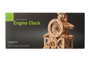 Horloge à moteur-Puzzle mécanique en bois-Ugears--