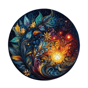 Galaxie de fleurs mystiques | Puzzle en bois Mandala-MagicHolz--