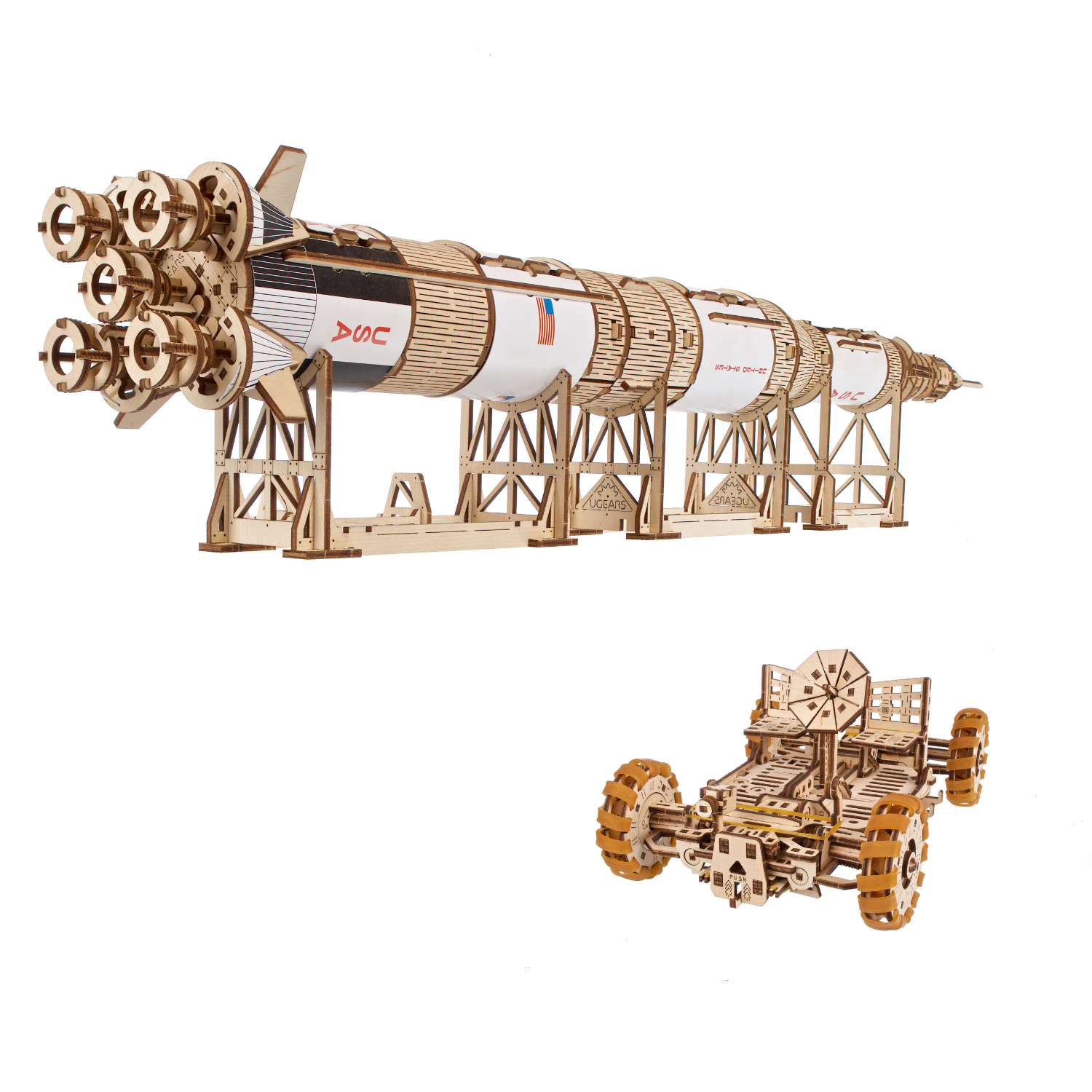 NASA Raumfahrt Missionskit | Bundle-Mechanisches Holzpuzzle-Ugears--