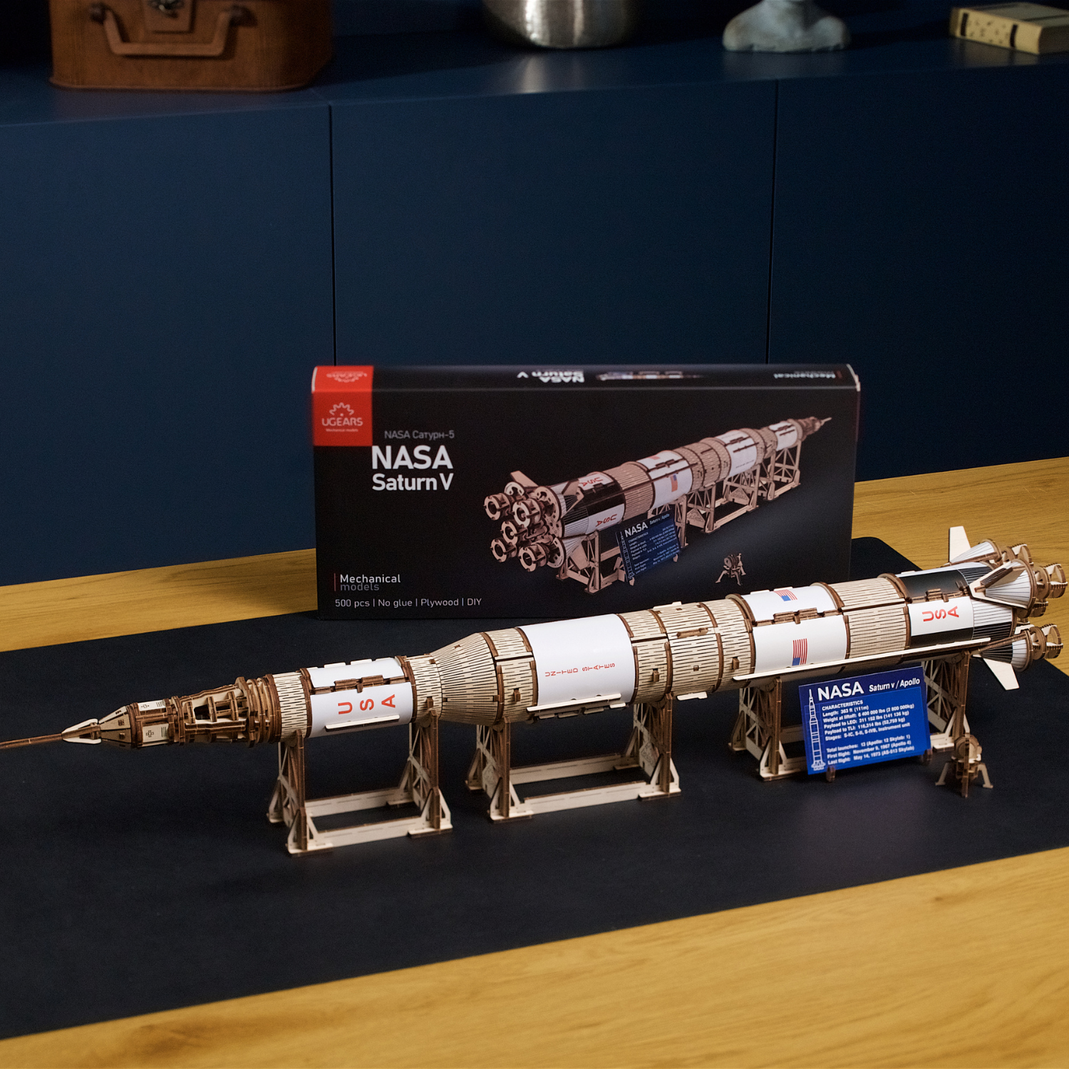 NASA Raumfahrt Missionskit | Bundle-Mechanisches Holzpuzzle-Ugears--