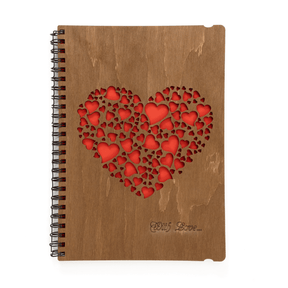 Notizbuch | mit einem Holzeinband-3D Puzzle-Eco-Wood-Art-NoteHeart-EWA-4815123002963