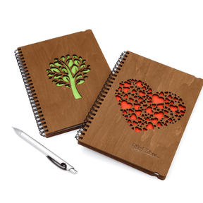 Notizbuch | mit einem Holzeinband-3D Puzzle-Eco-Wood-Art--