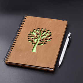 Notizbuch | mit einem Holzeinband-3D Puzzle-Eco-Wood-Art--