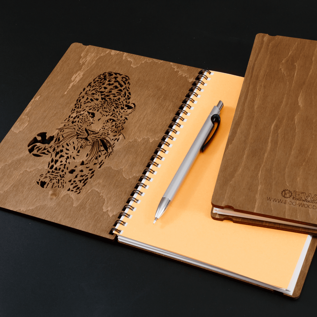 Notebook | with a wood cover-3D Puzzle Eco Wood Art--