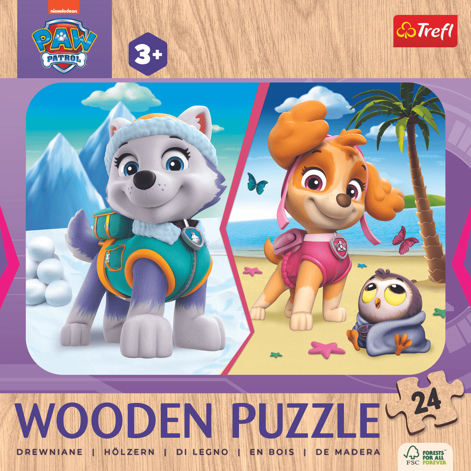 Paw Patrol Girls - Holz Puzzle Junior 24-Holzpuzzle-TREFL--