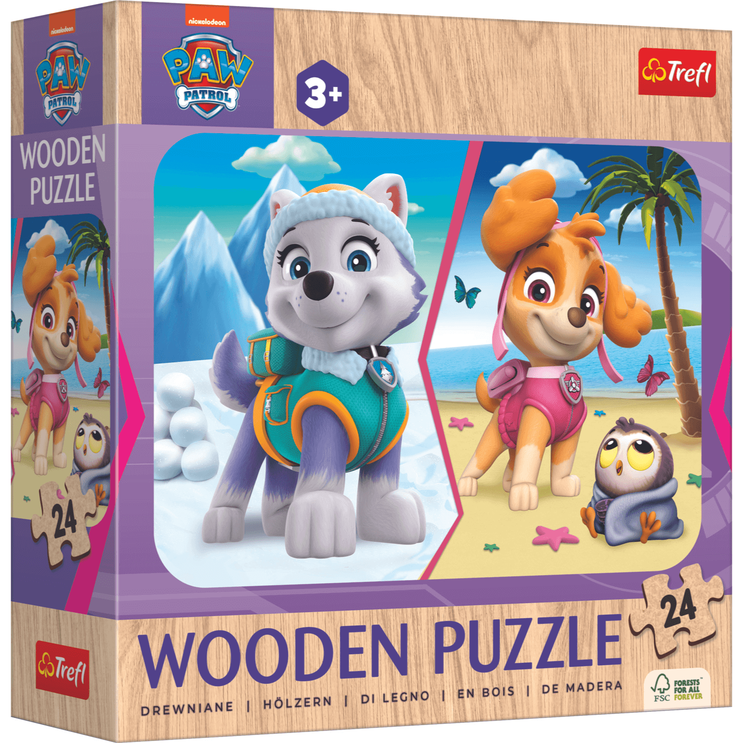 Paw Patrol Girls - Houten Puzzel Junior 24 houten puzzels-TREFL--