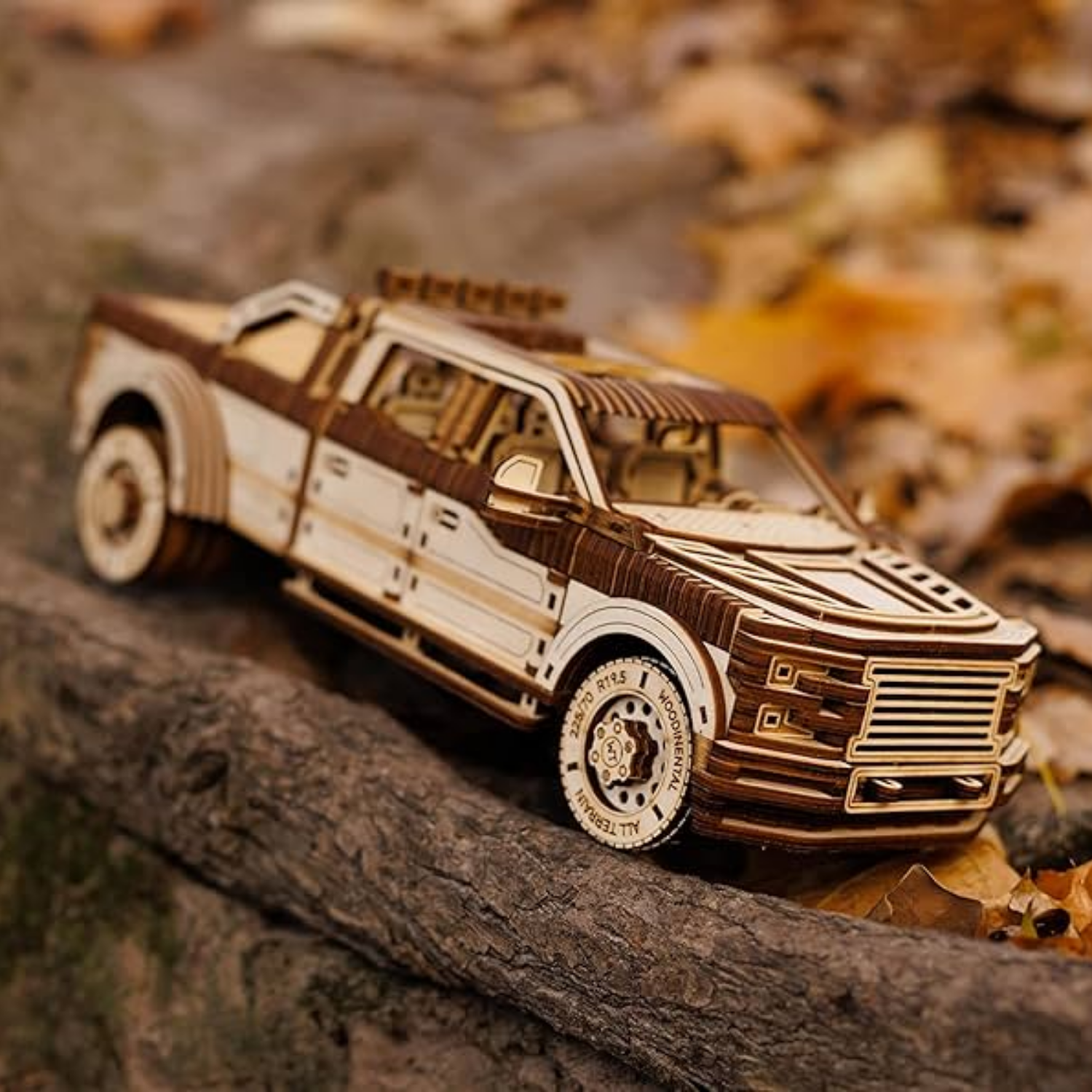 Pick-Up truck | WoodTrick-Mechanische houten puzzel-WoodTrick--