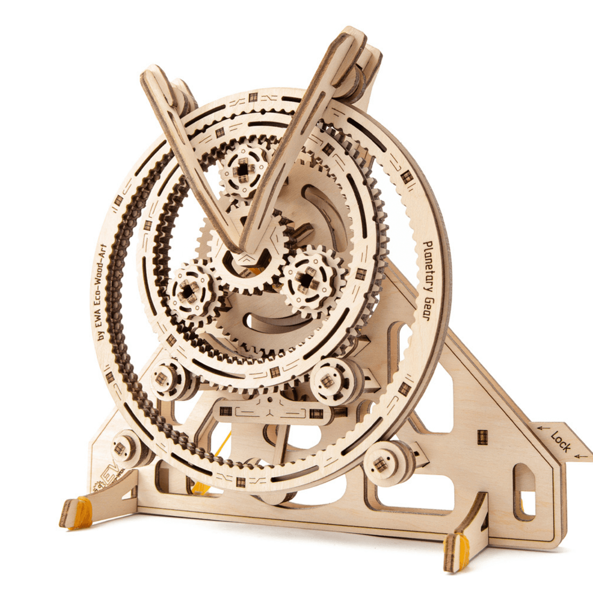 Planetarisches Getriebe-Mechanisches Holzpuzzle-Eco-Wood-Art--