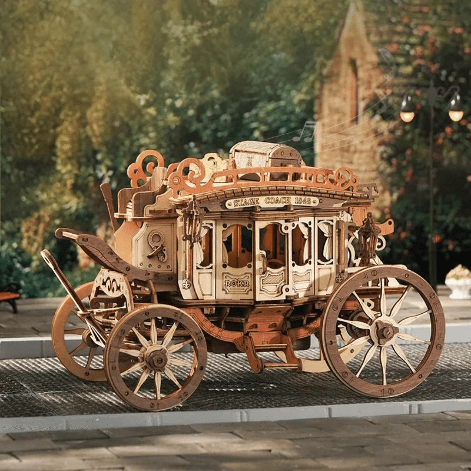 Stagecoach 📯 | Musical Clock-Mechanical Wooden Puzzle-Robotime--