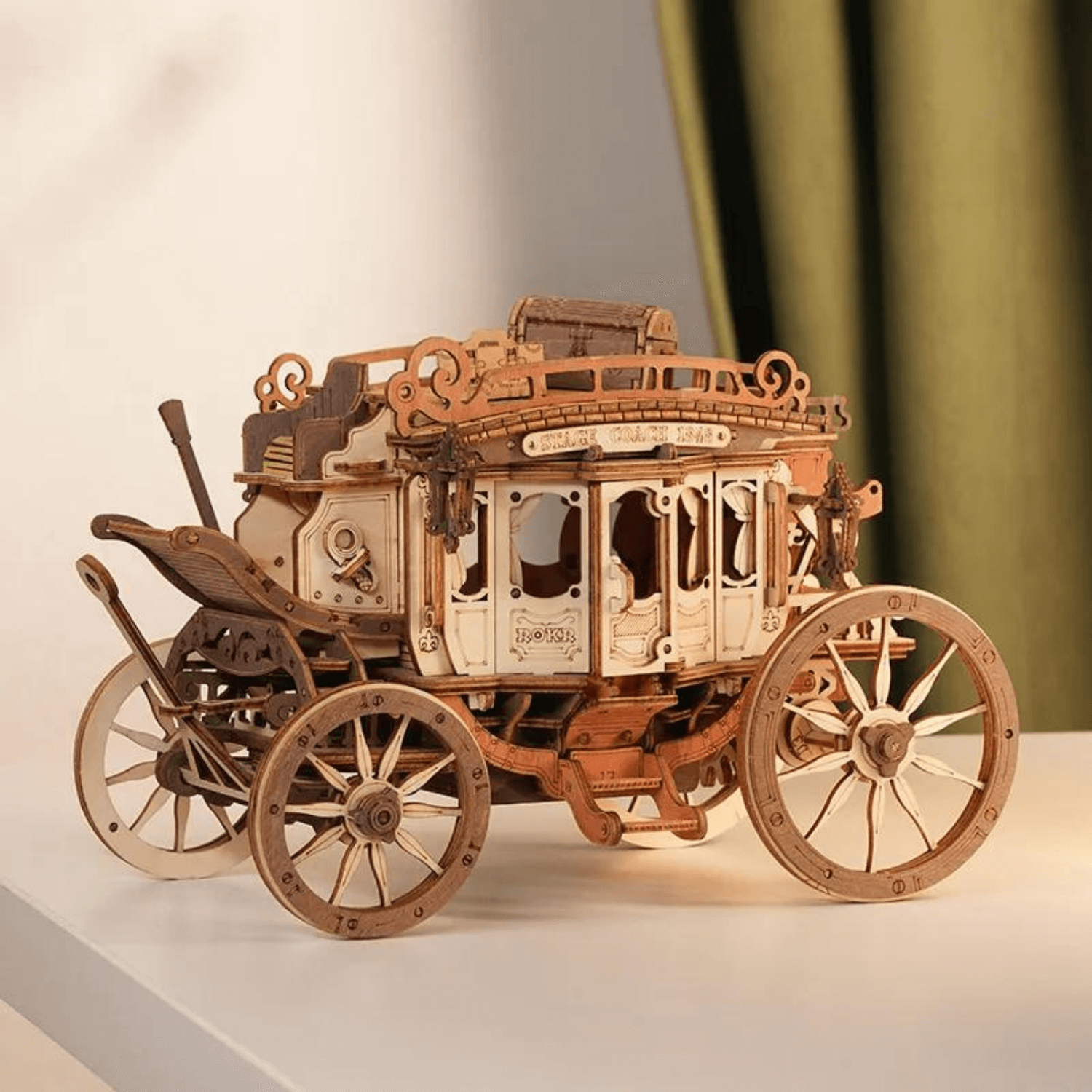 Stagecoach 📯 | Musical Clock-Mechanical Wooden Puzzle-Robotime--