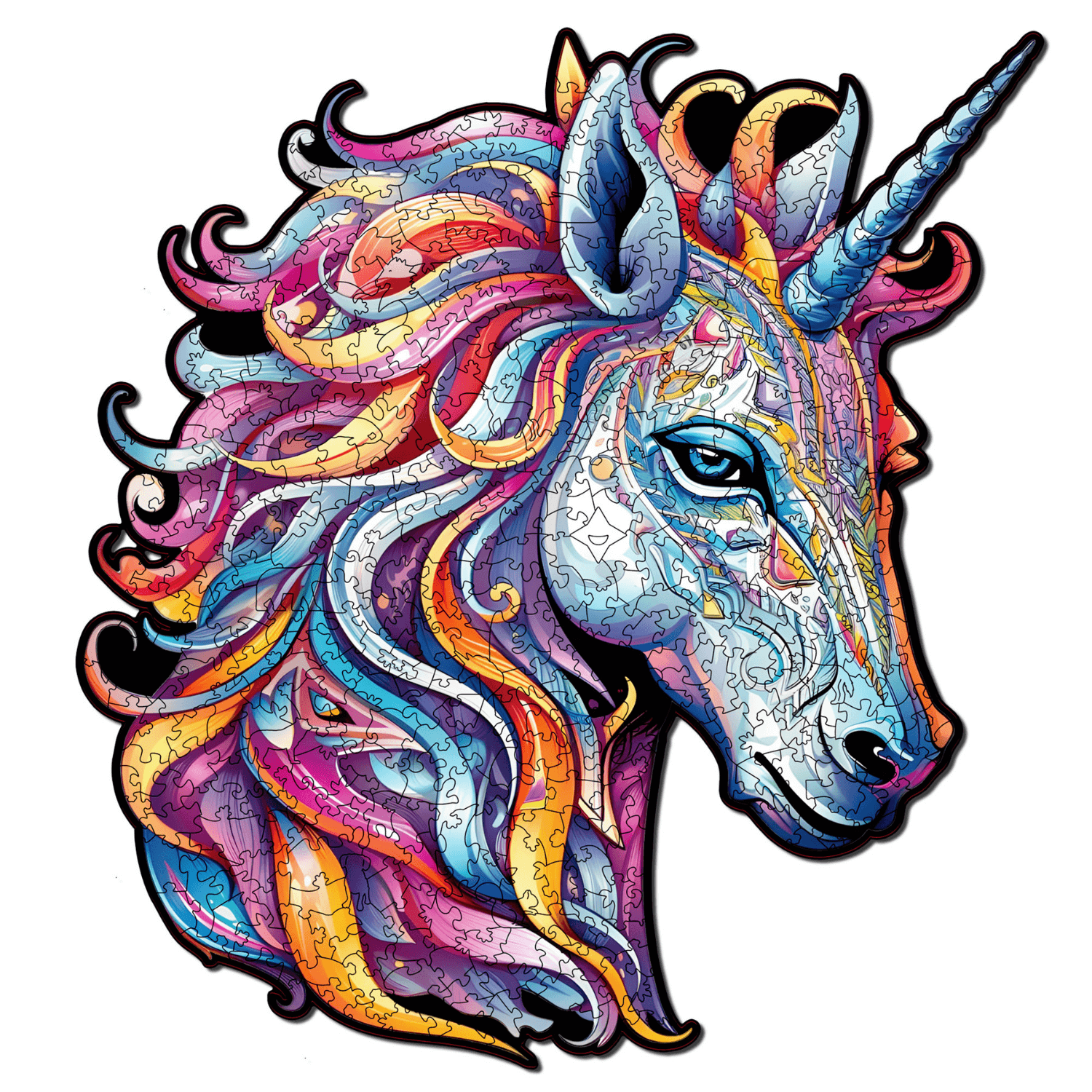 Rainbow Unicorn 🦄-Wooden puzzle-MagicHolz--