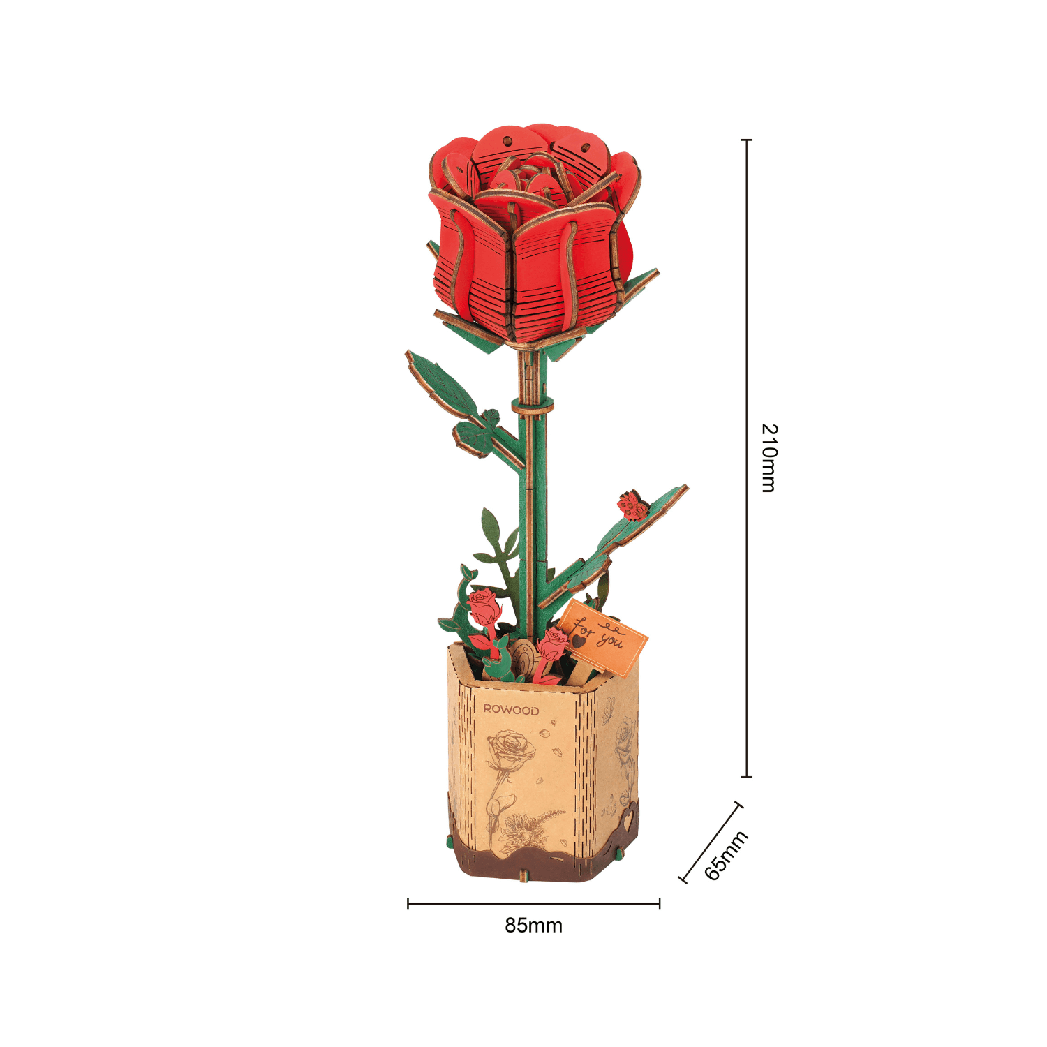 Ewiger Frühling | Blumen die immer blühen-Holzpuzzle-Rowood--