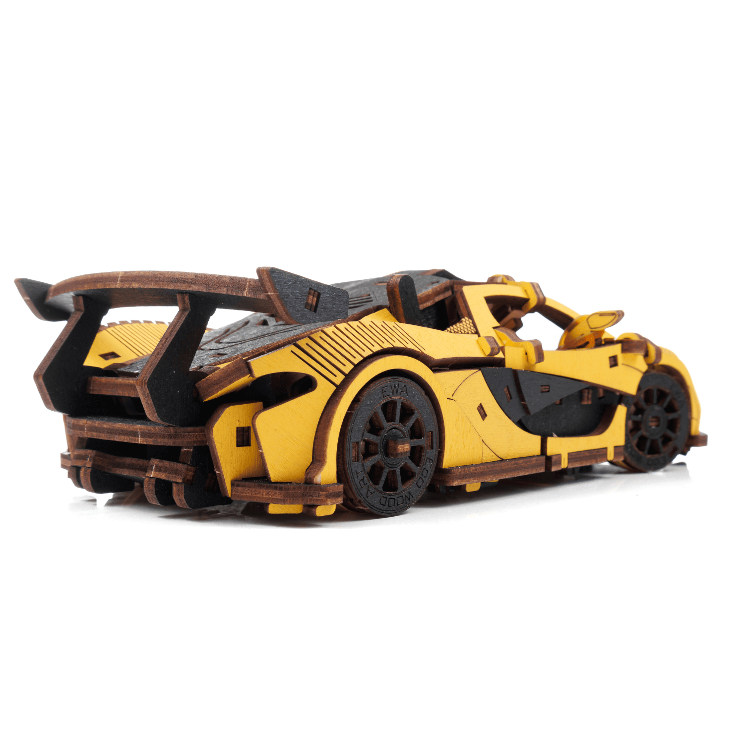 Racewagen | Racewagen-3D Puzzel-Eco-Hout-Kunst...