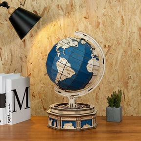 3D Globe Kit-Mechanical Wooden Puzzle-Robotime--