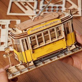 Rolife Retro Transportation Series Set van 3-3D Puzzle-Robotime...