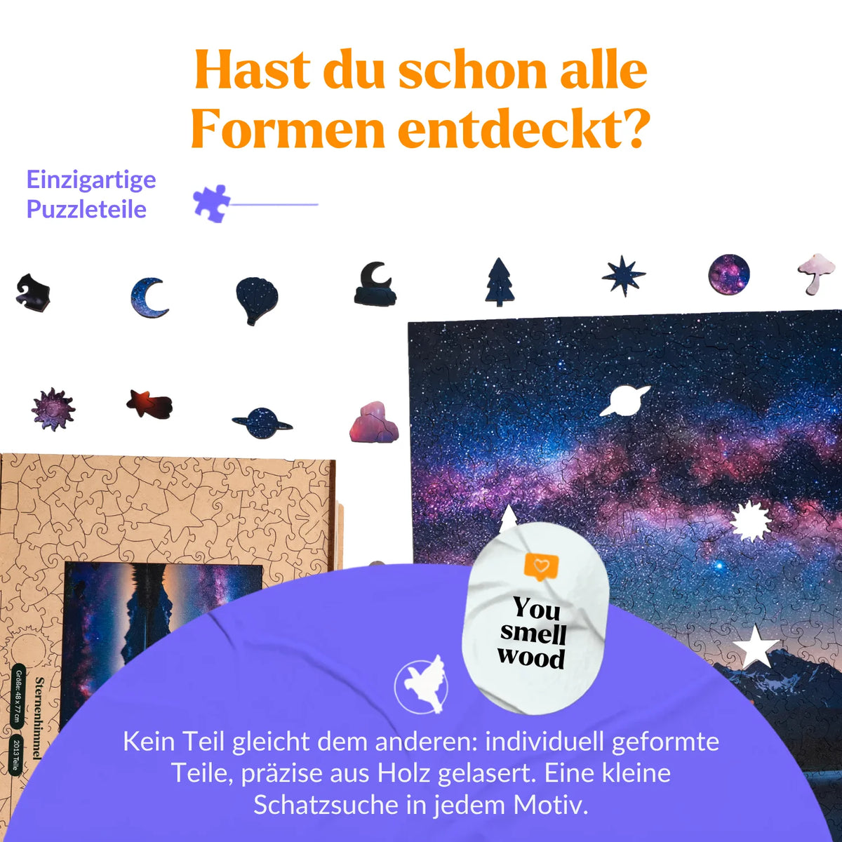 Starry Sky XL Wooden Puzzle (2D) MagicHolz