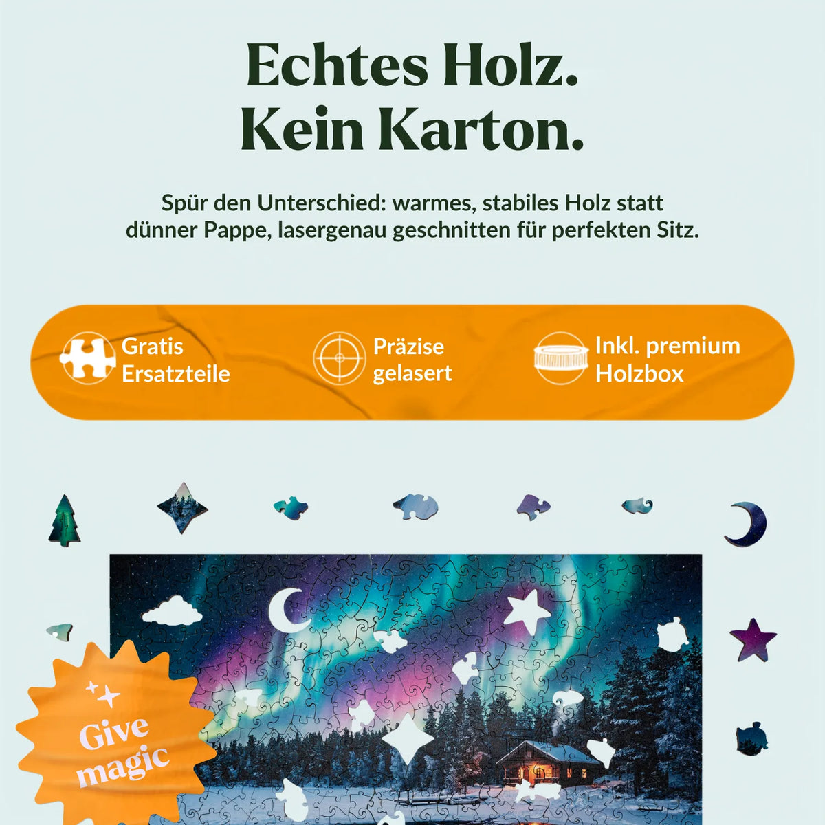Winter Landscape Wooden Puzzle (2D) MagicHolz