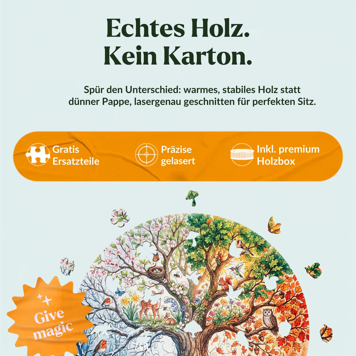 Tree of Life of the Four Seasons Mandala Wooden Puzzle (2D) MagicHolz