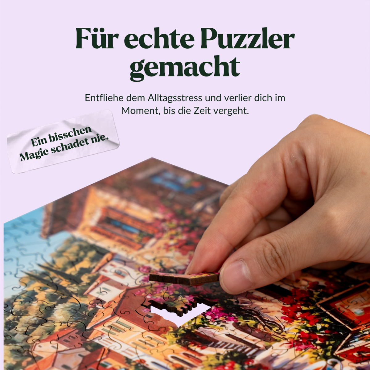 Houten puzzel 'Mediterrane kust' (2D) MagicHolz