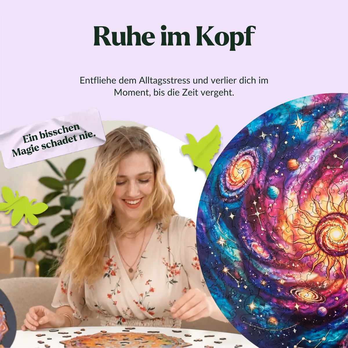 Star Swirl Mandala Wooden Puzzle (2D) MagicHolz