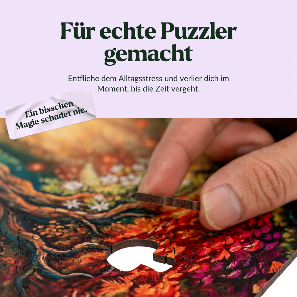 Houten puzzel 'Het donkere toverbos' (2D) MagicHolz