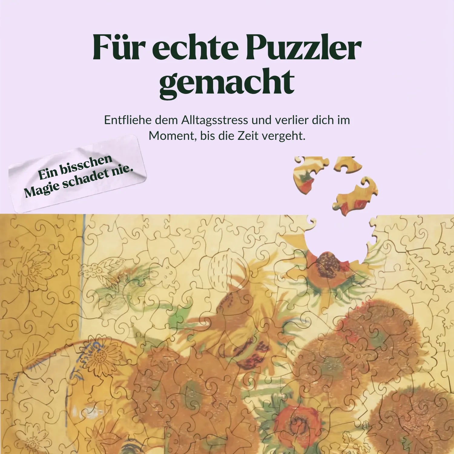 Sunflowers | Vincent van Gogh Wooden Puzzle (2D) MagicHolz