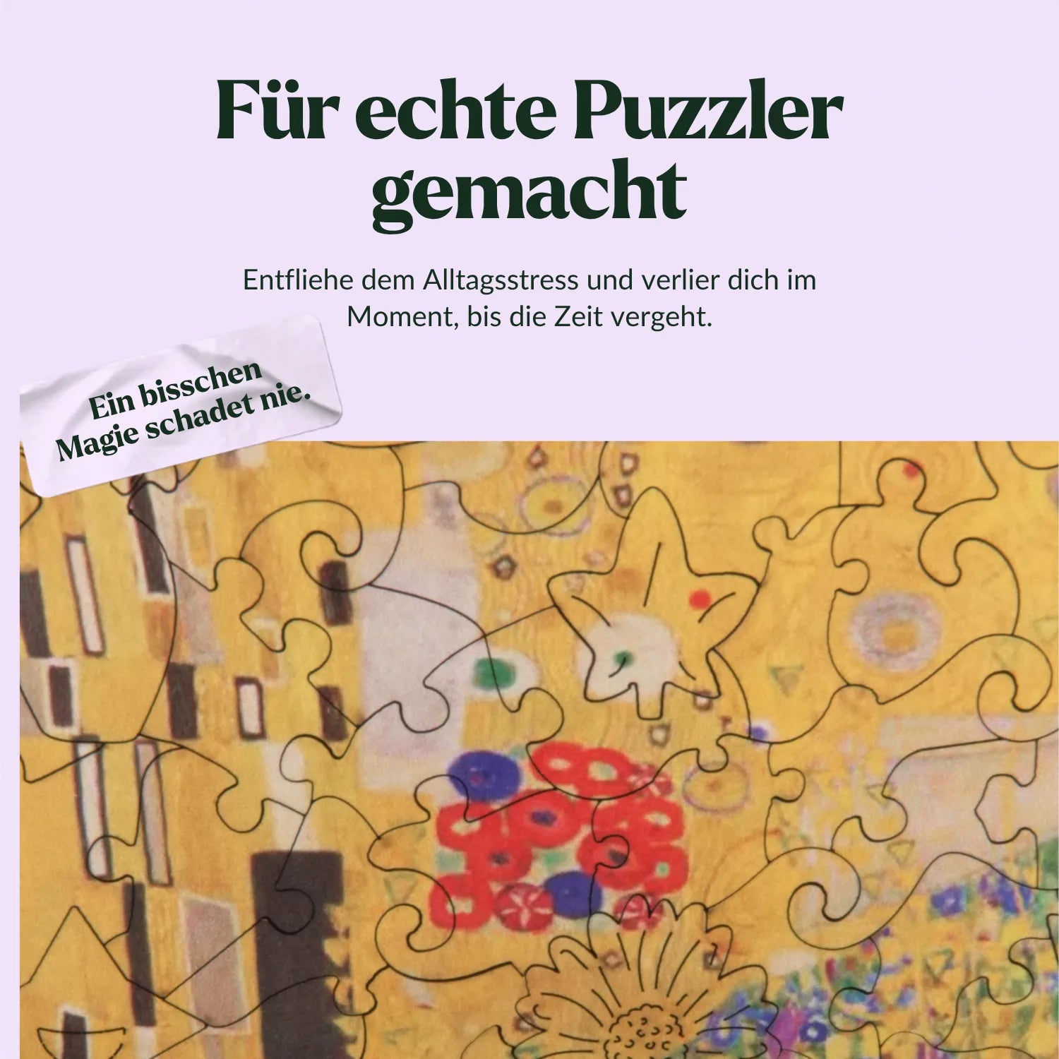 The Kiss | Gustav Klimt Wooden Puzzle (2D) MagicHolz