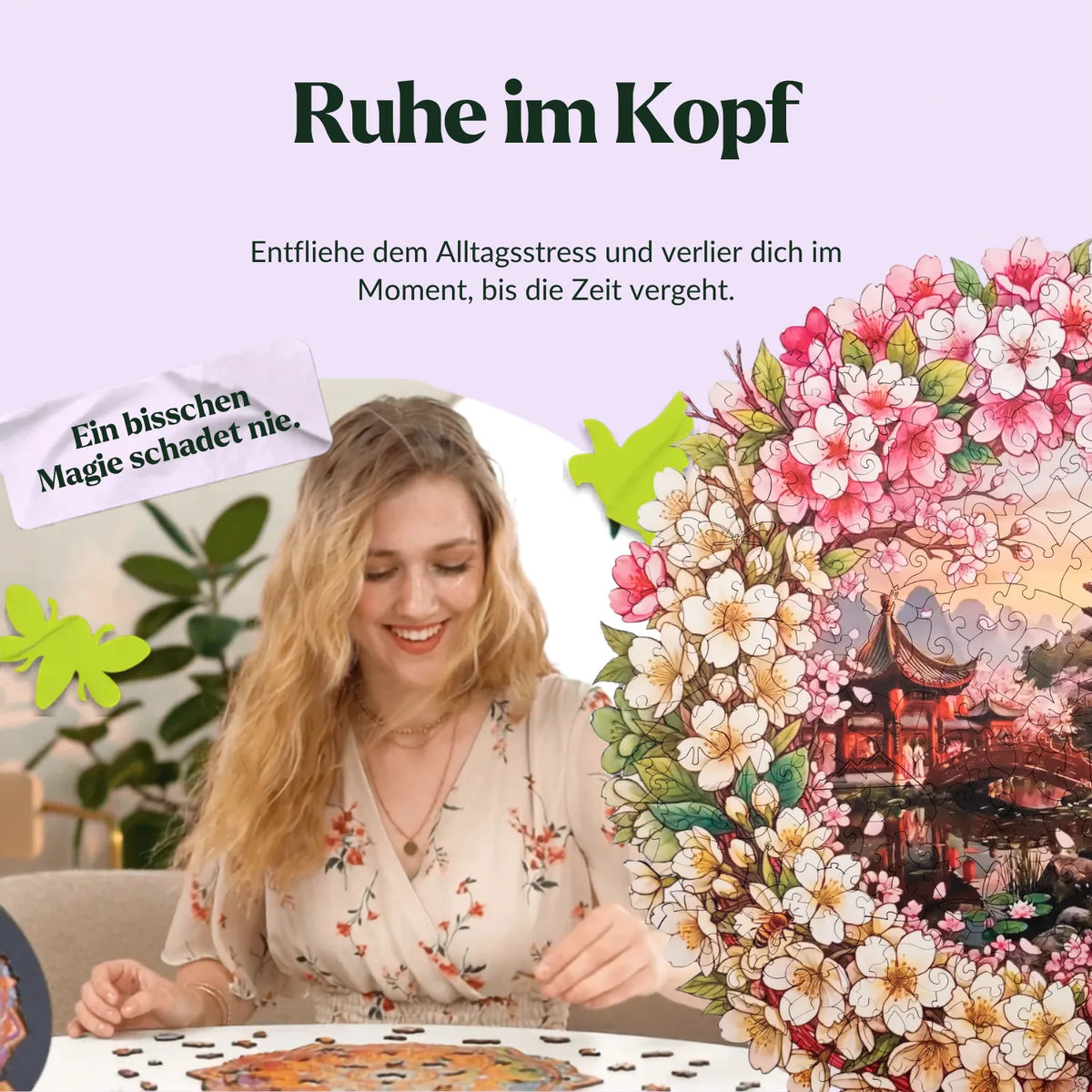 Kyoto Mandala Wooden Puzzle: The Magic of Cherry Blossoms (2D) MagicHolz