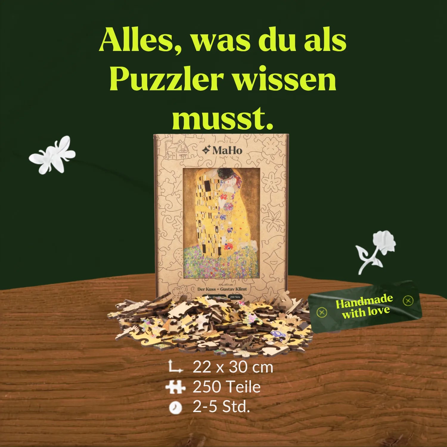 The Kiss | Gustav Klimt Wooden Puzzle (2D) MagicHolz