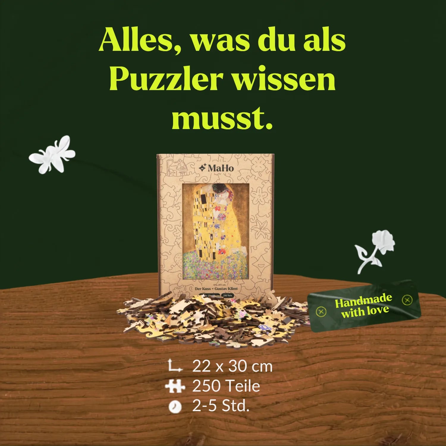 The Kiss | Gustav Klimt Wooden Puzzle (2D) MagicHolz