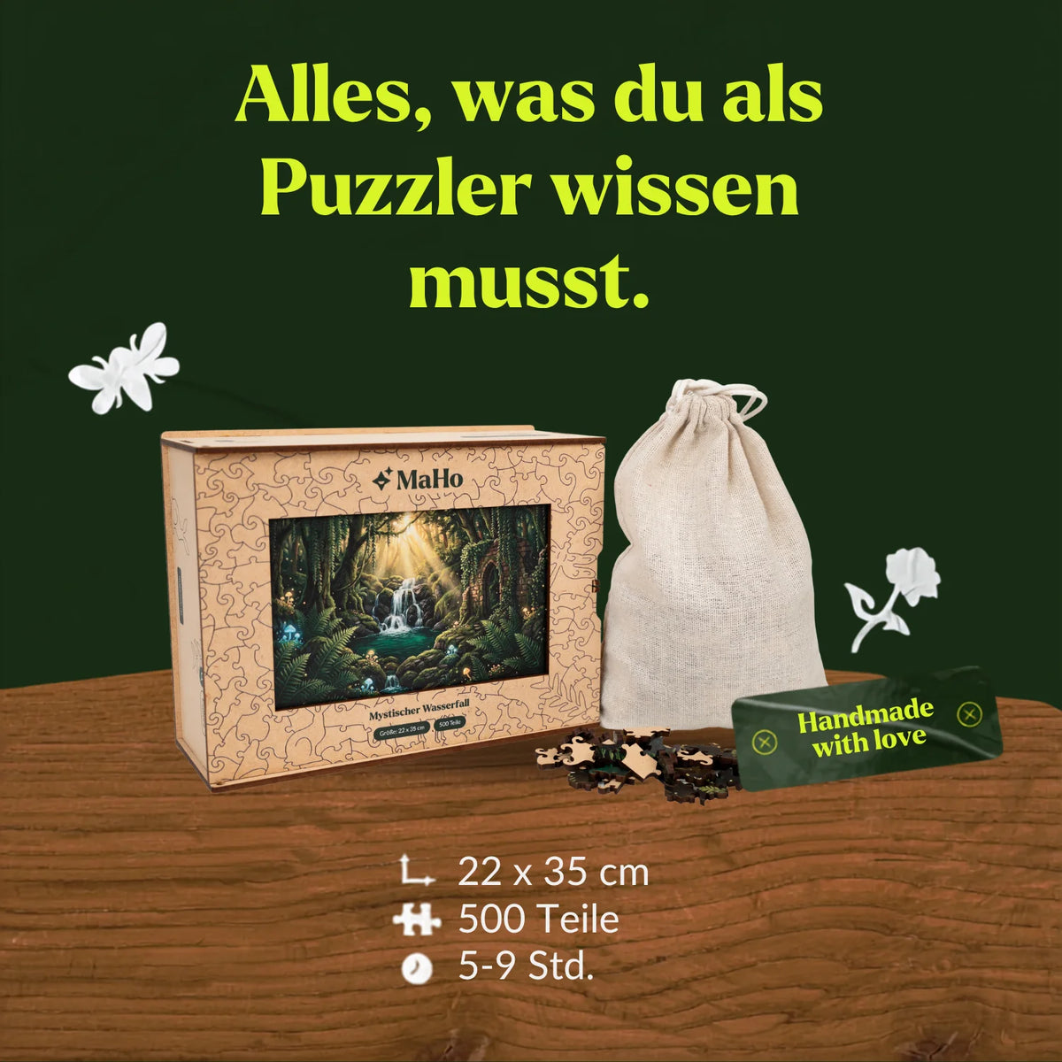Mystical Waterfall Wooden Puzzle (2D) MagicHolz