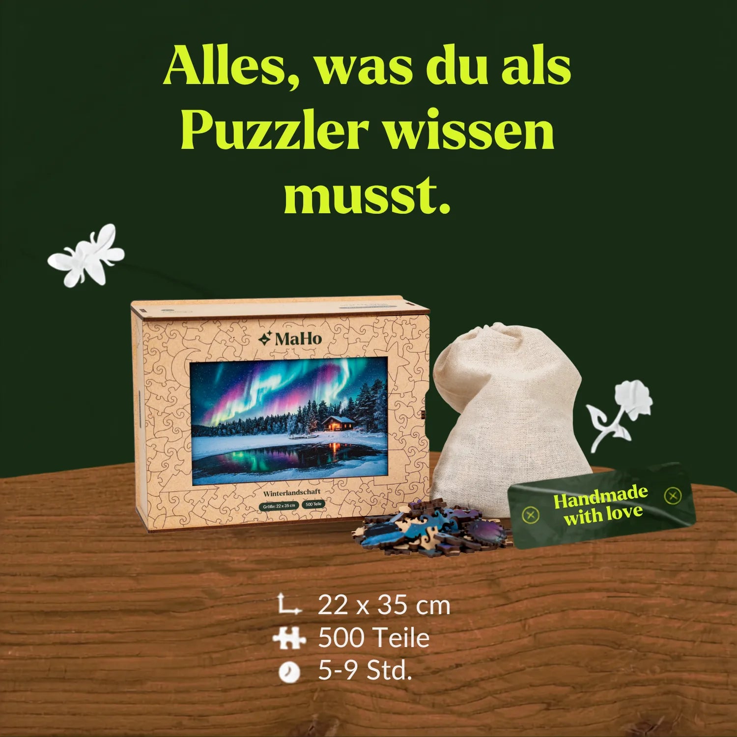 Winter Landscape Wooden Puzzle (2D) MagicHolz