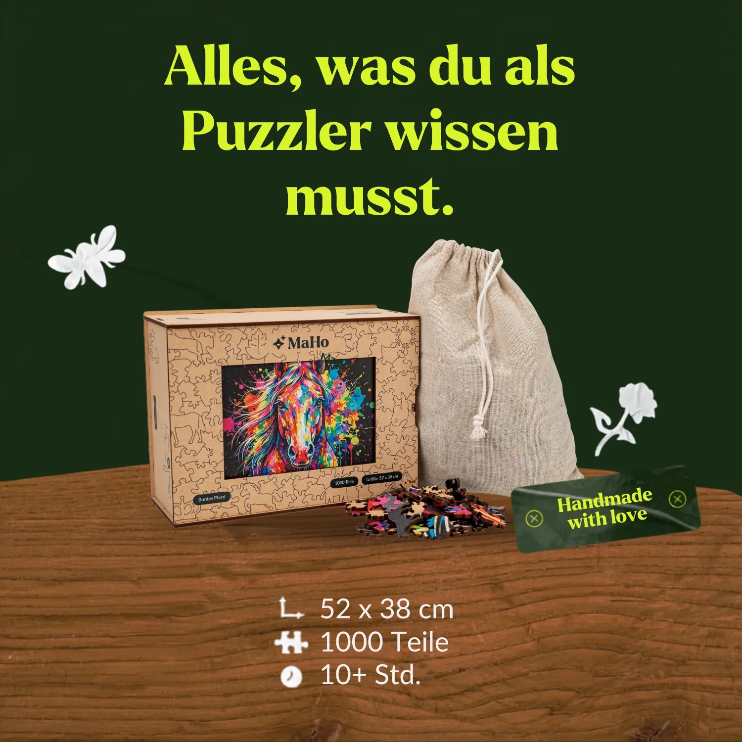 Colorful Horse Wooden Puzzle (2D) MagicHolz