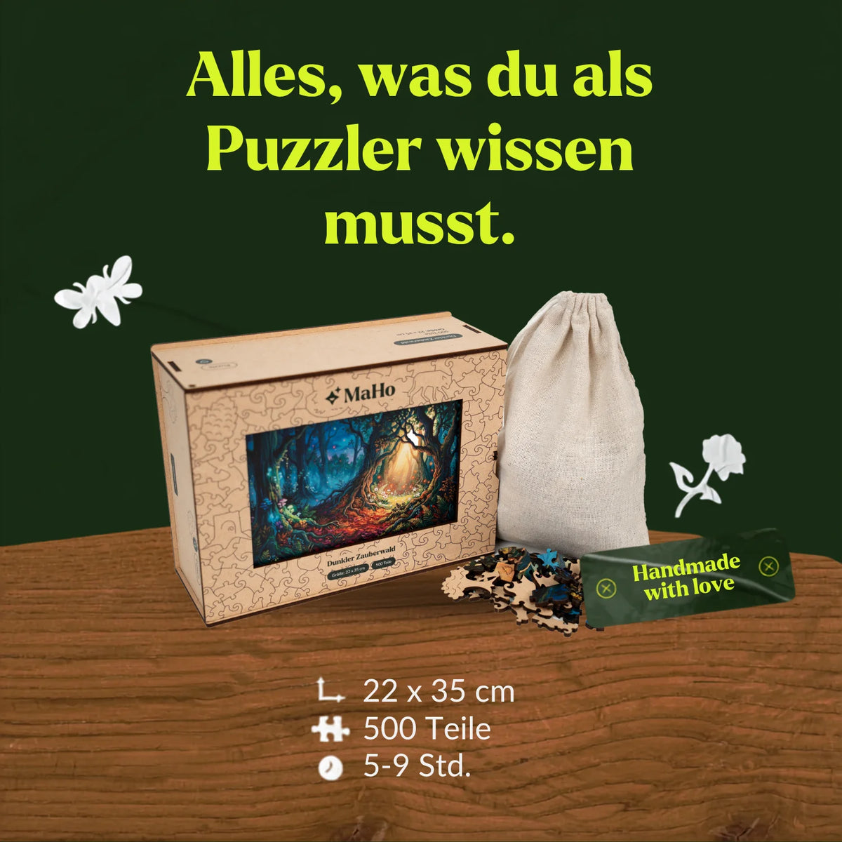 Houten puzzel 'Het donkere toverbos' (2D) MagicHolz