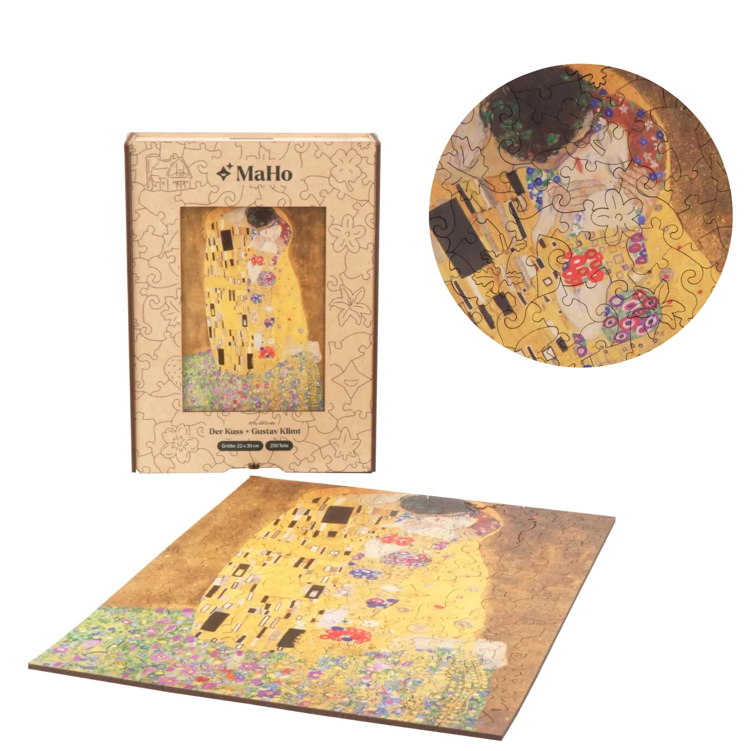 The Kiss | Gustav Klimt Wooden Puzzle (2D) MagicHolz