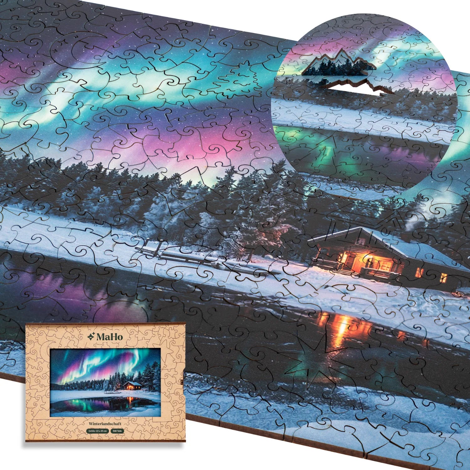 Winter Landscape Wooden Puzzle (2D) MagicHolz