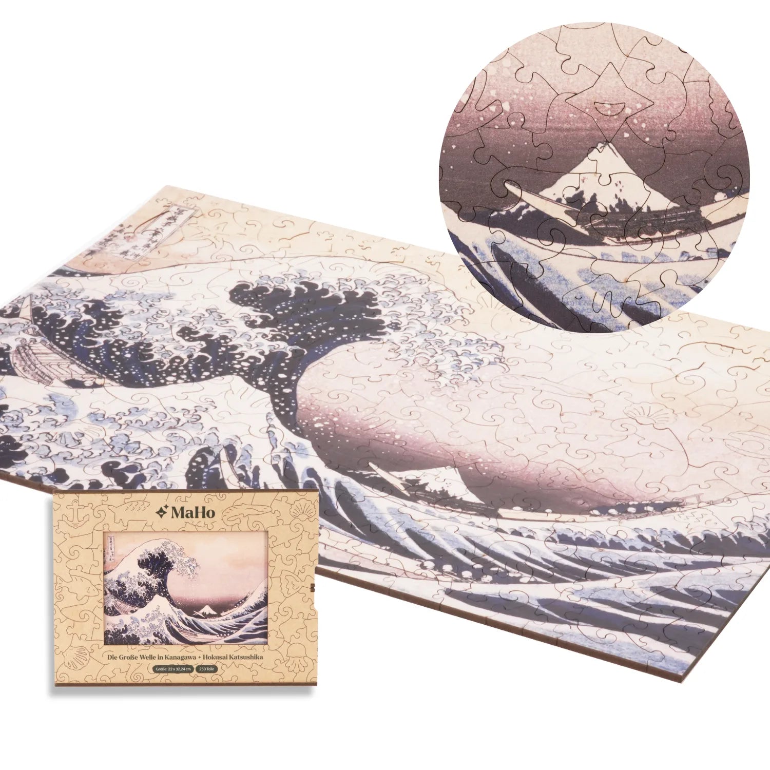 The Great Wave off Kanagawa | Katsushika Hokusai Wooden Puzzle (2D) MagicHolz