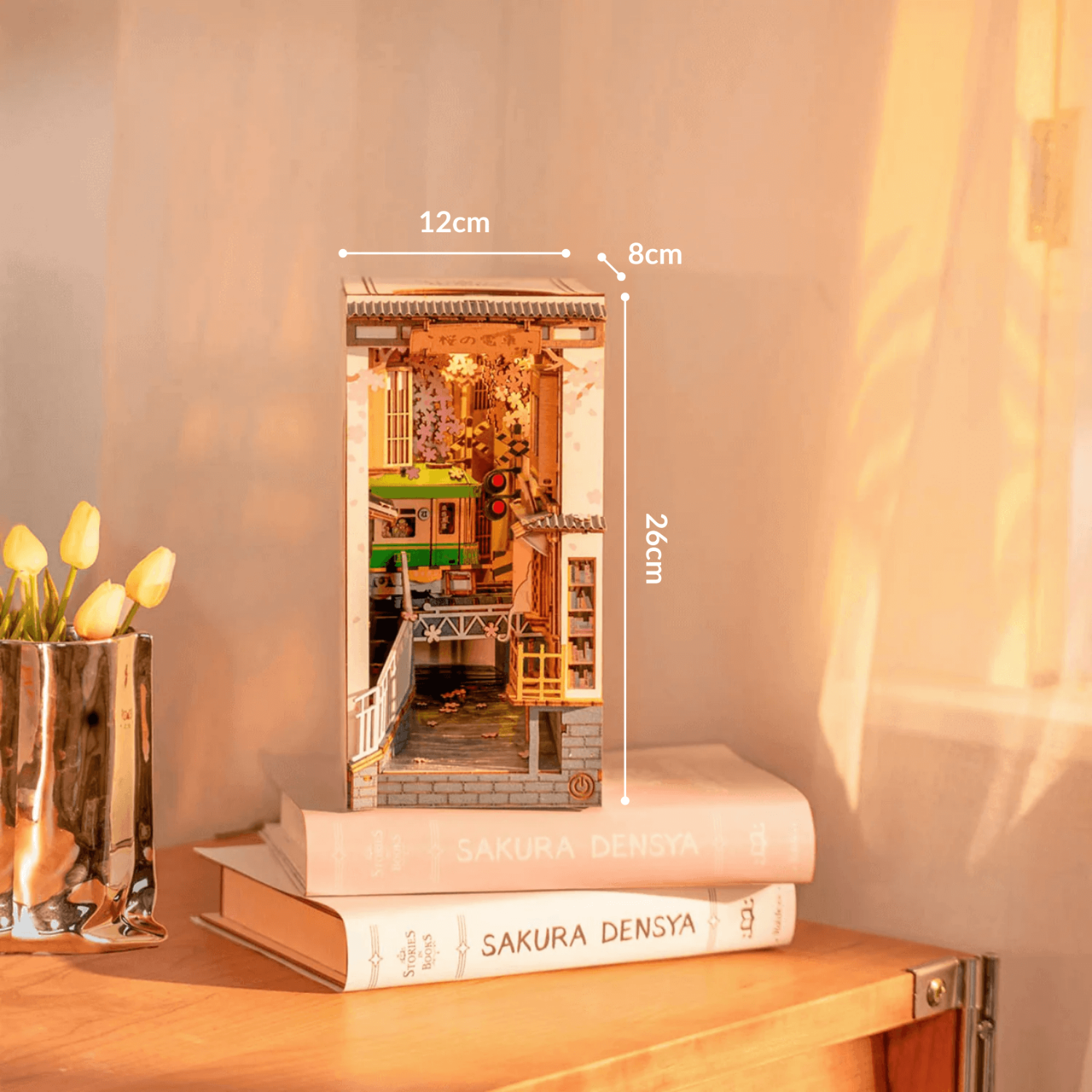 Voyage sous les cerisiers en fleurs — Book Nook pour la fête des Mères Book Nook MagicHolz
